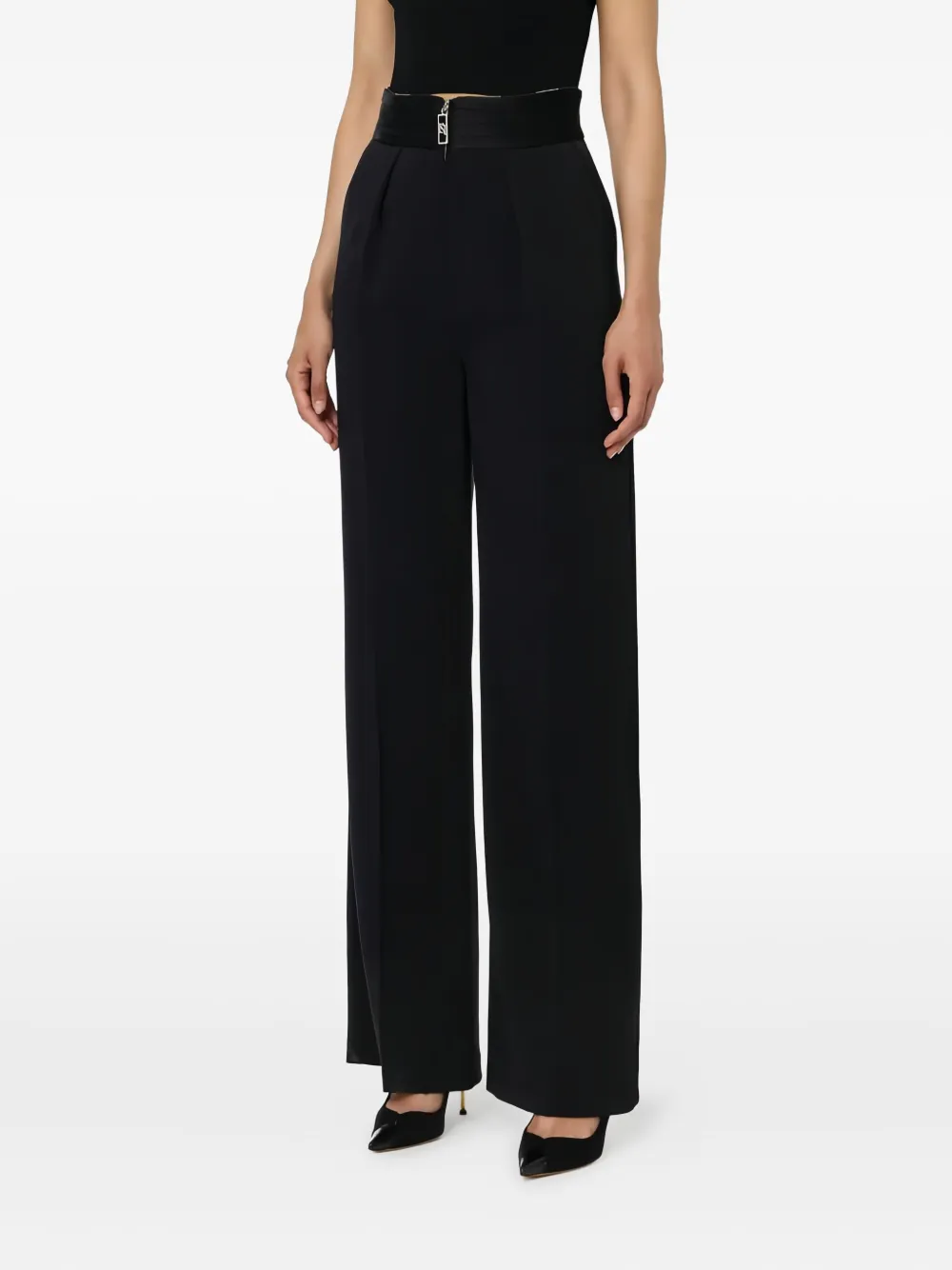 Elisabetta Franchi pleated  palazzo pants | Wide-Leg Pants | Image 2