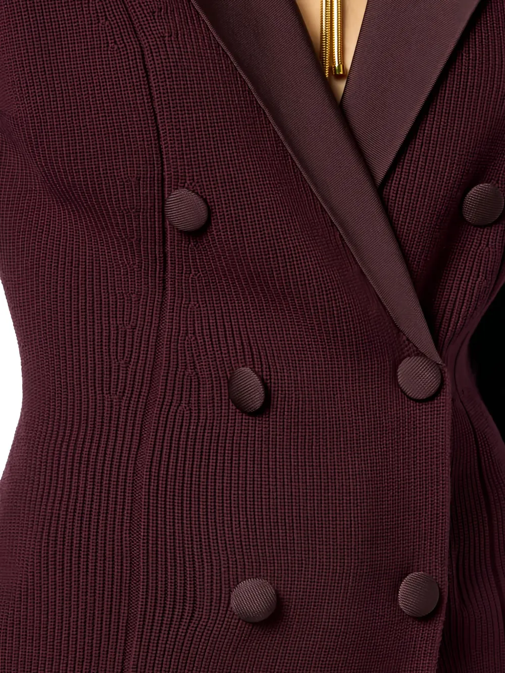 Elisabetta Franchi Blazer met dubbele rij knopen Rood