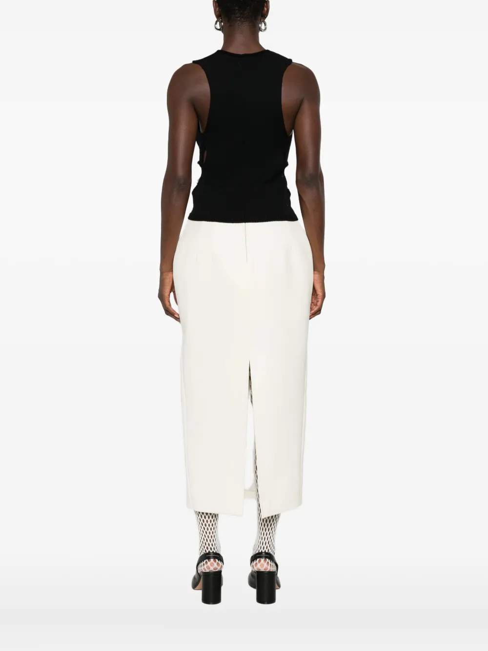 Rick Owens Sleeveless Top Featuring Cut-outs And Ribbed Hem In Black