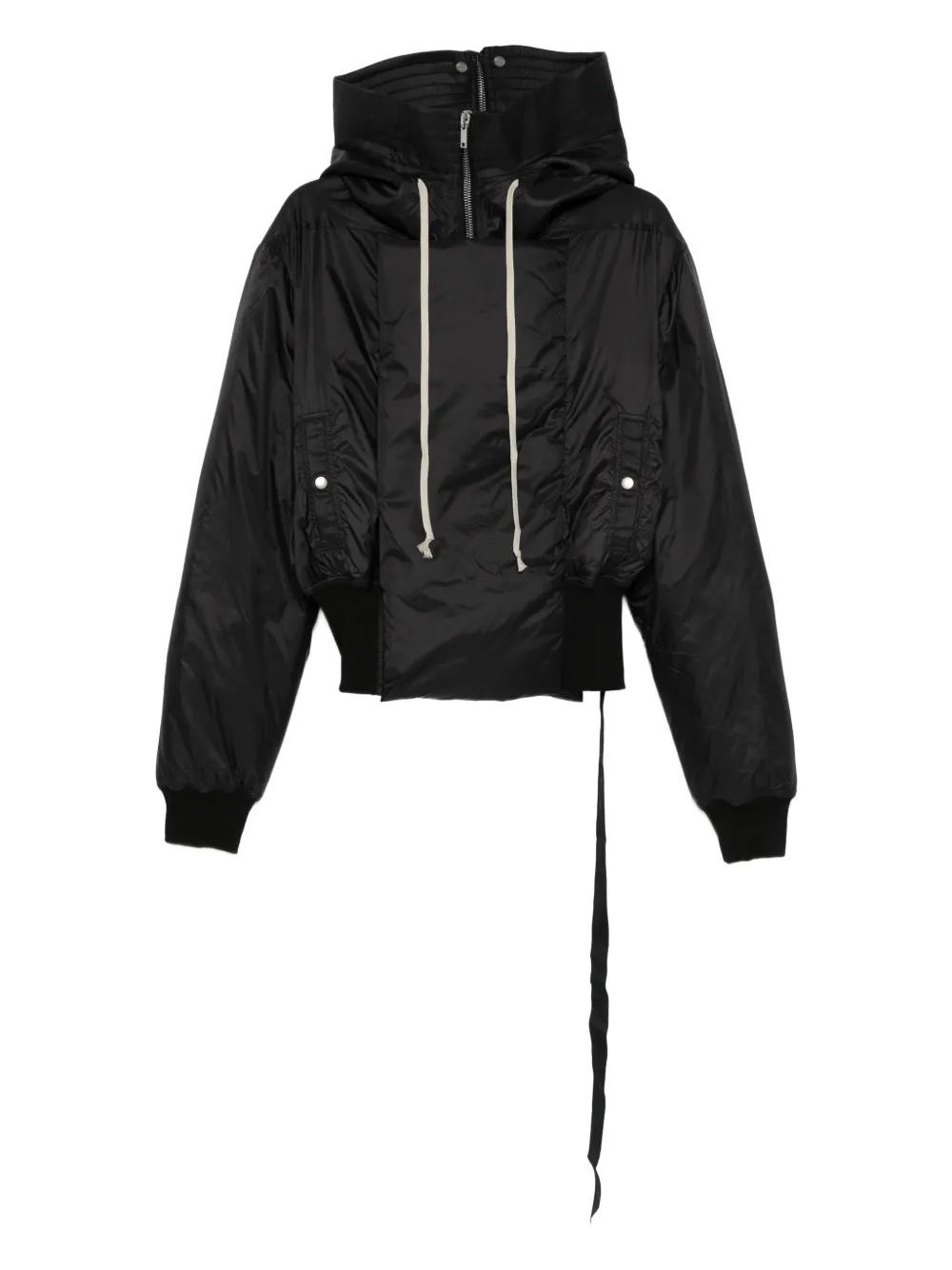 Rick Owens DRKSHDW chamarra con capucha y cordones | negro | Image 1