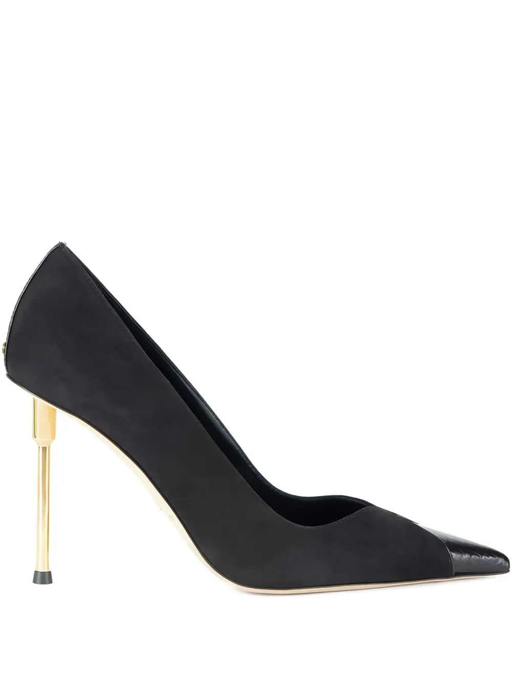 Elisabetta Franchi 100mm sculpted heel leather pumps | Black | Image 1