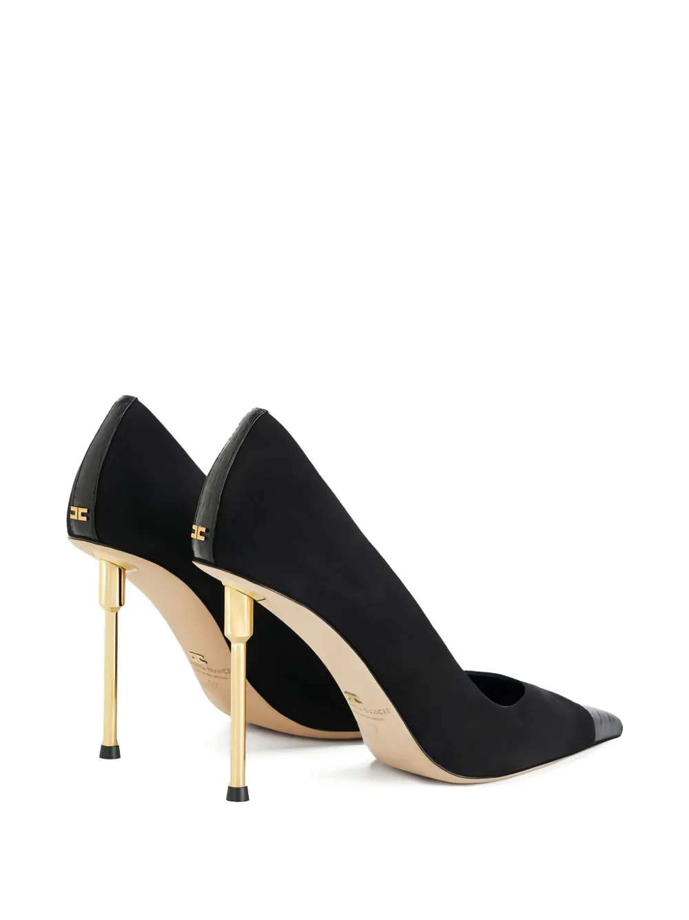 Elisabetta Franchi 100 mm leren pumps Zwart