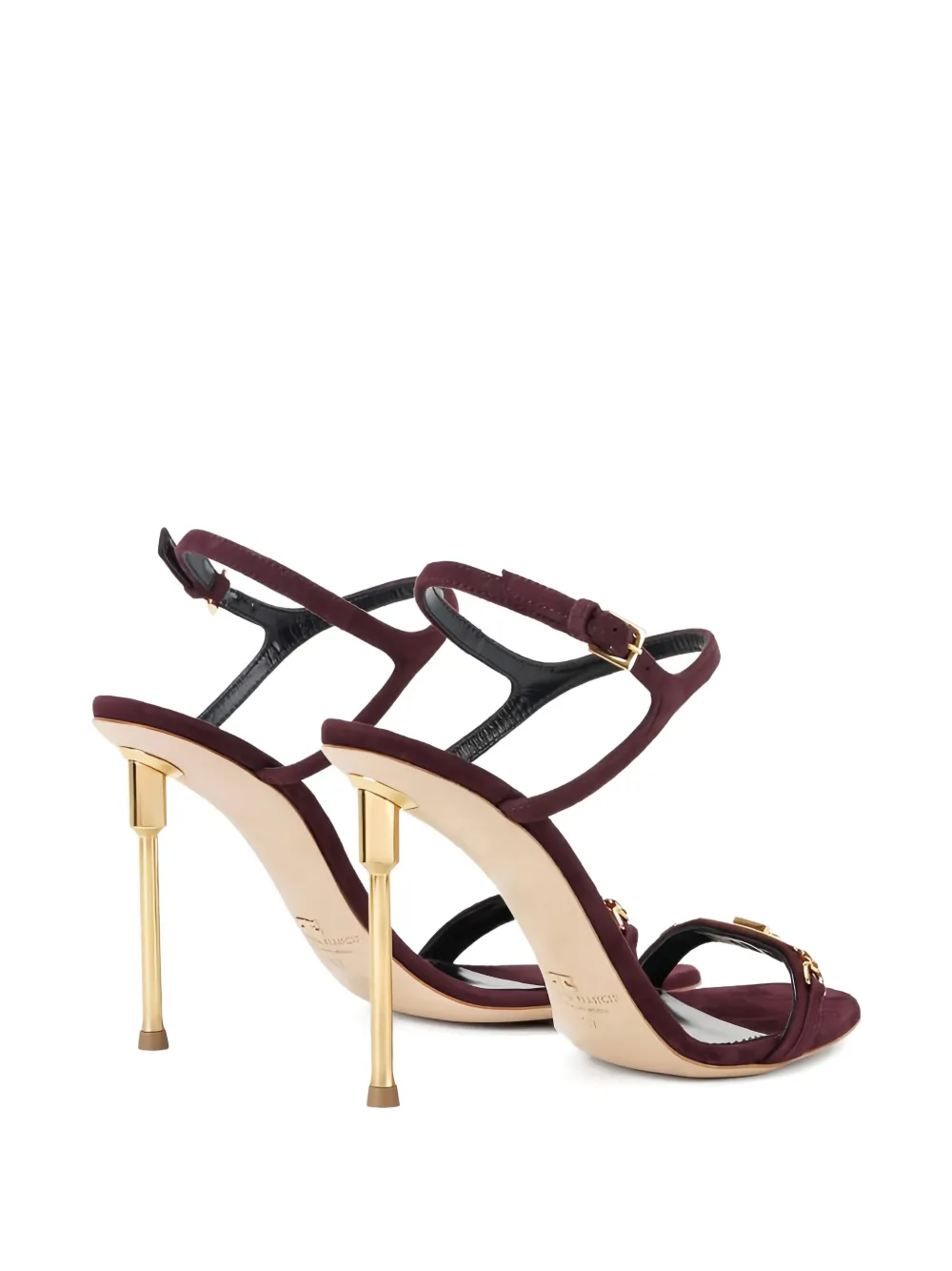 Elisabetta Franchi Sandalen met logoplakkaat Rood