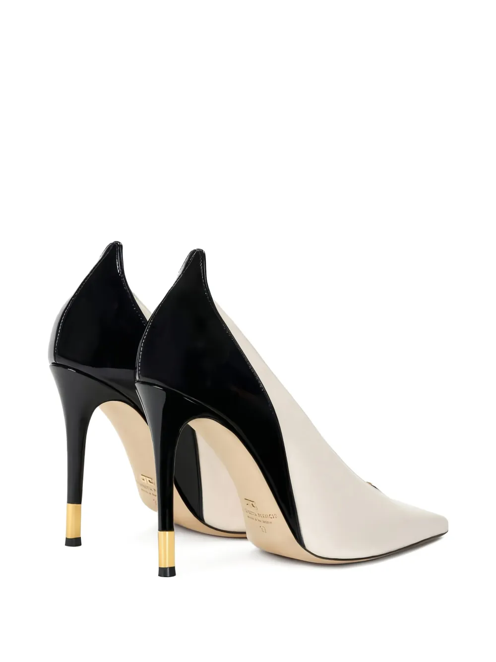 Elisabetta Franchi Tweekleurige stiletto pumps met hak Wit