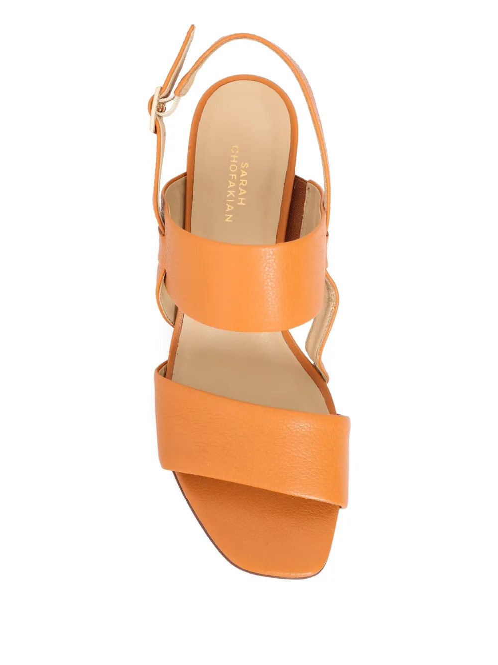 Sarah Chofakian 50mm Laura sandals Oranje