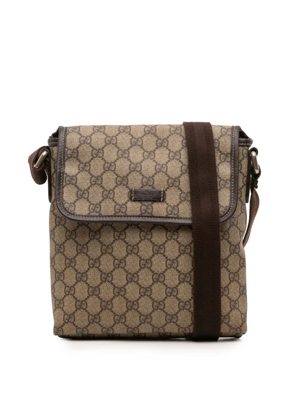 Gucci Pre-Owned 2016-2025 GG Supreme crossbody bag | Brown | Image 1