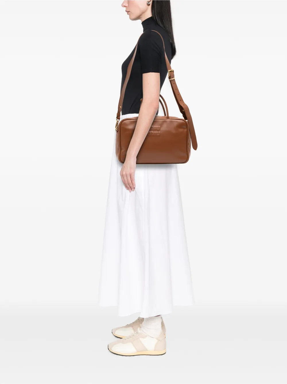 Miu Miu Pre-Owned 2010-2025 Large Soft Calf Softy Beau Top Handle Bag satchel | Pre-Owned | Image 2