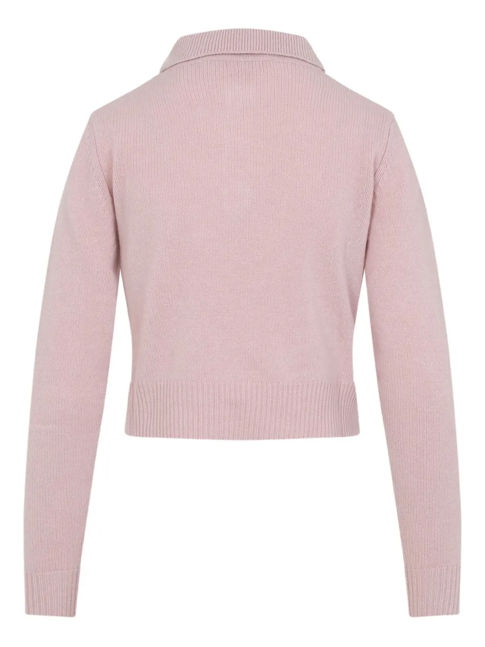 Marni Collared Top With Ribbed Cuffs And Hem In Pink
