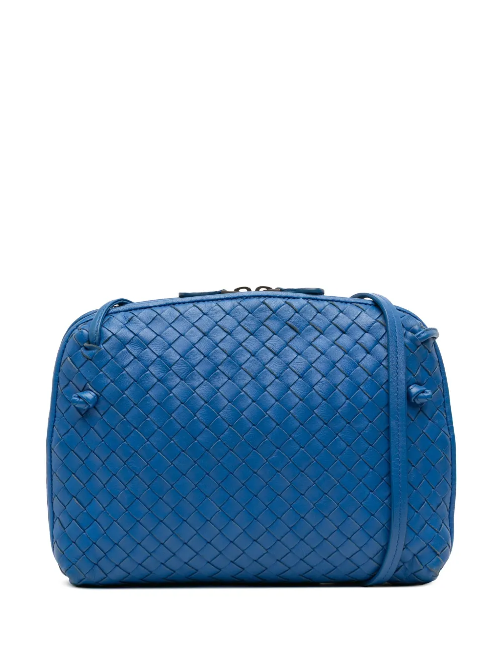 Bottega Veneta Pre-Owned 2012-2025 Nappa Intrecciato Nodini crossbody bag | Blue | Image 1