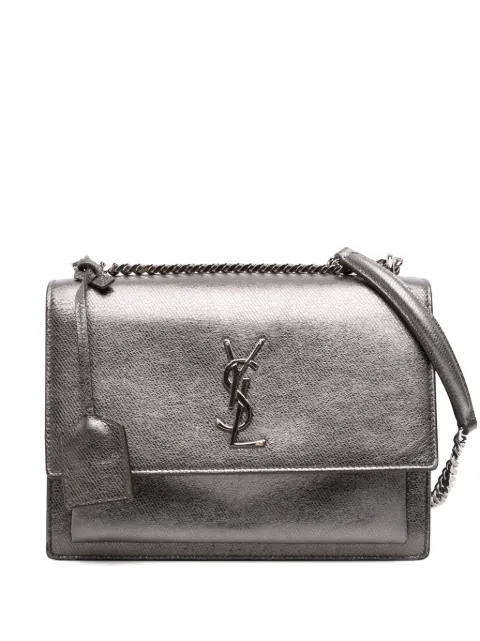 Saint Laurent Pre-Owned 2016 Medium Metallic Leather Monogram Sunset crossbody bag