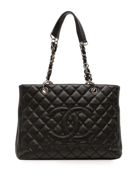 CHANEL Pre-Owned 2008-2009 Caviar Grand Shopping tote bag
