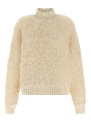 Ermanno Scervino Embroidered alpaca-blend Jumper | Neutrals | FARFETCH