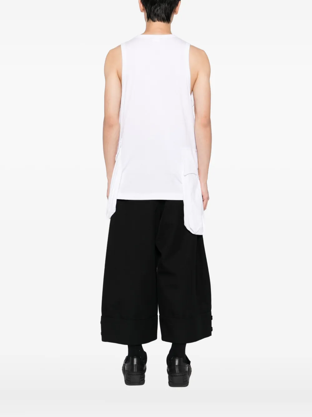 Comme des Garçons Homme Plus Vest met klepzak Wit