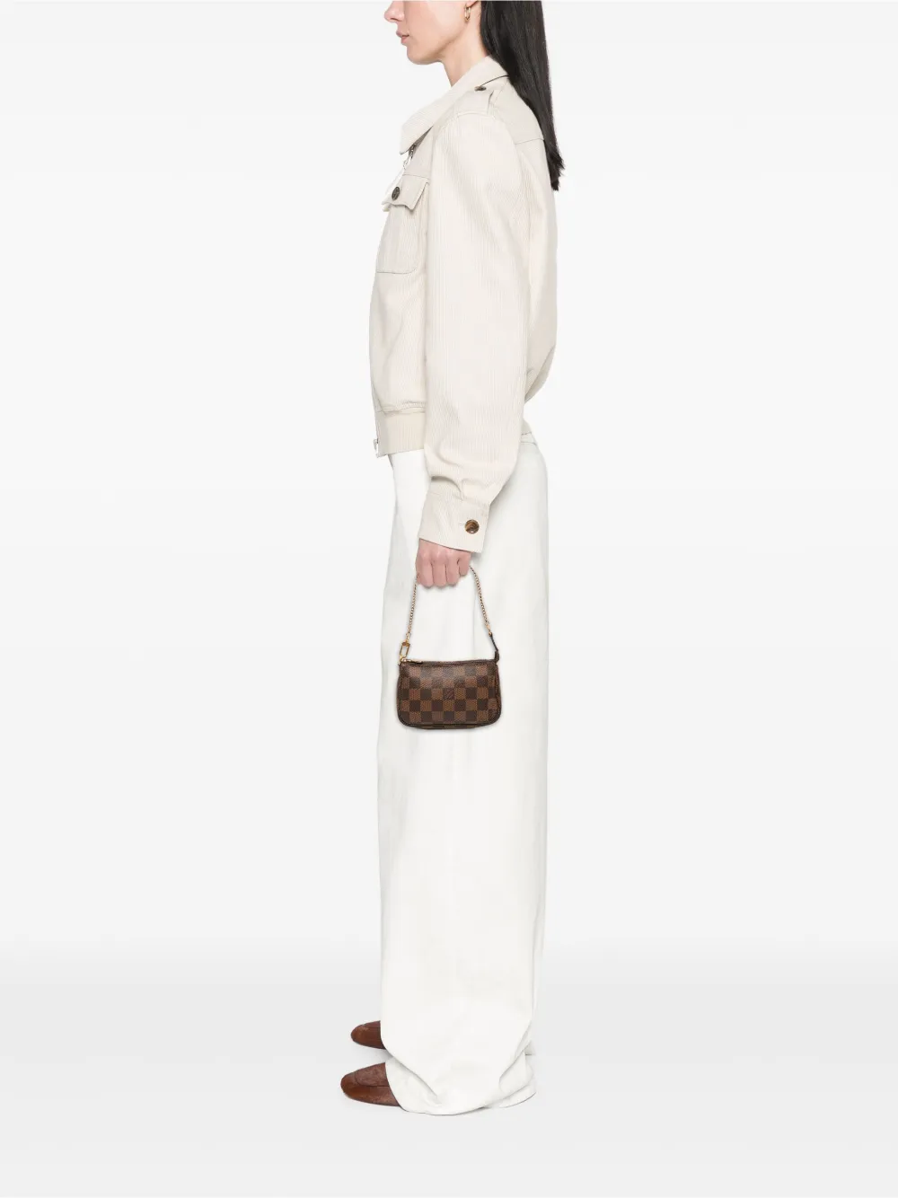 Louis Vuitton Pre-Owned 2012 Damier Ebene Mini Pochette Accessoires handbag | Pre-Owned | Image 2