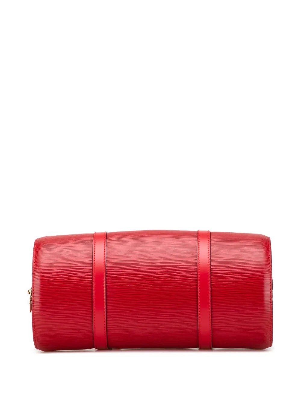 Pre-owned Louis Vuitton 1998 Epi Soufflot Handbag In Red