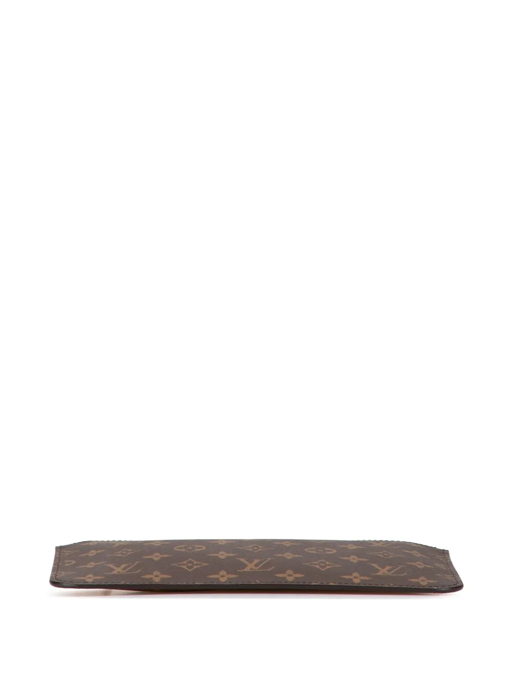 Pre-owned Louis Vuitton 2000-2025 Monogram Neverfull Pouch In Brown