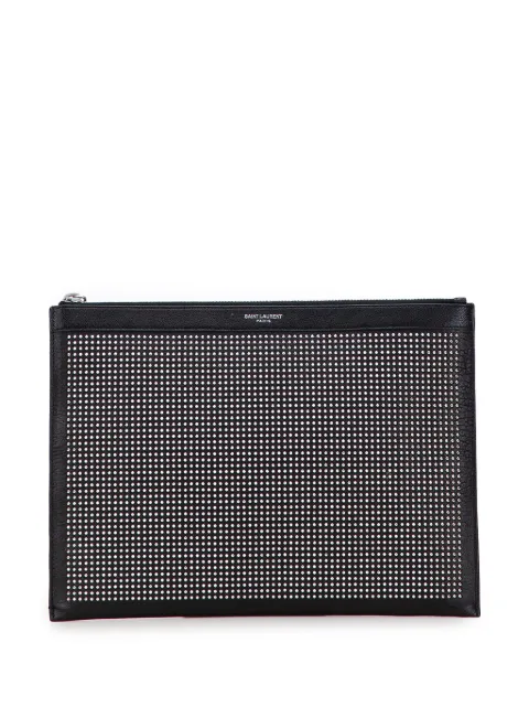 Saint Laurent Pre-Owned 2018 Studded Leather clutch bag