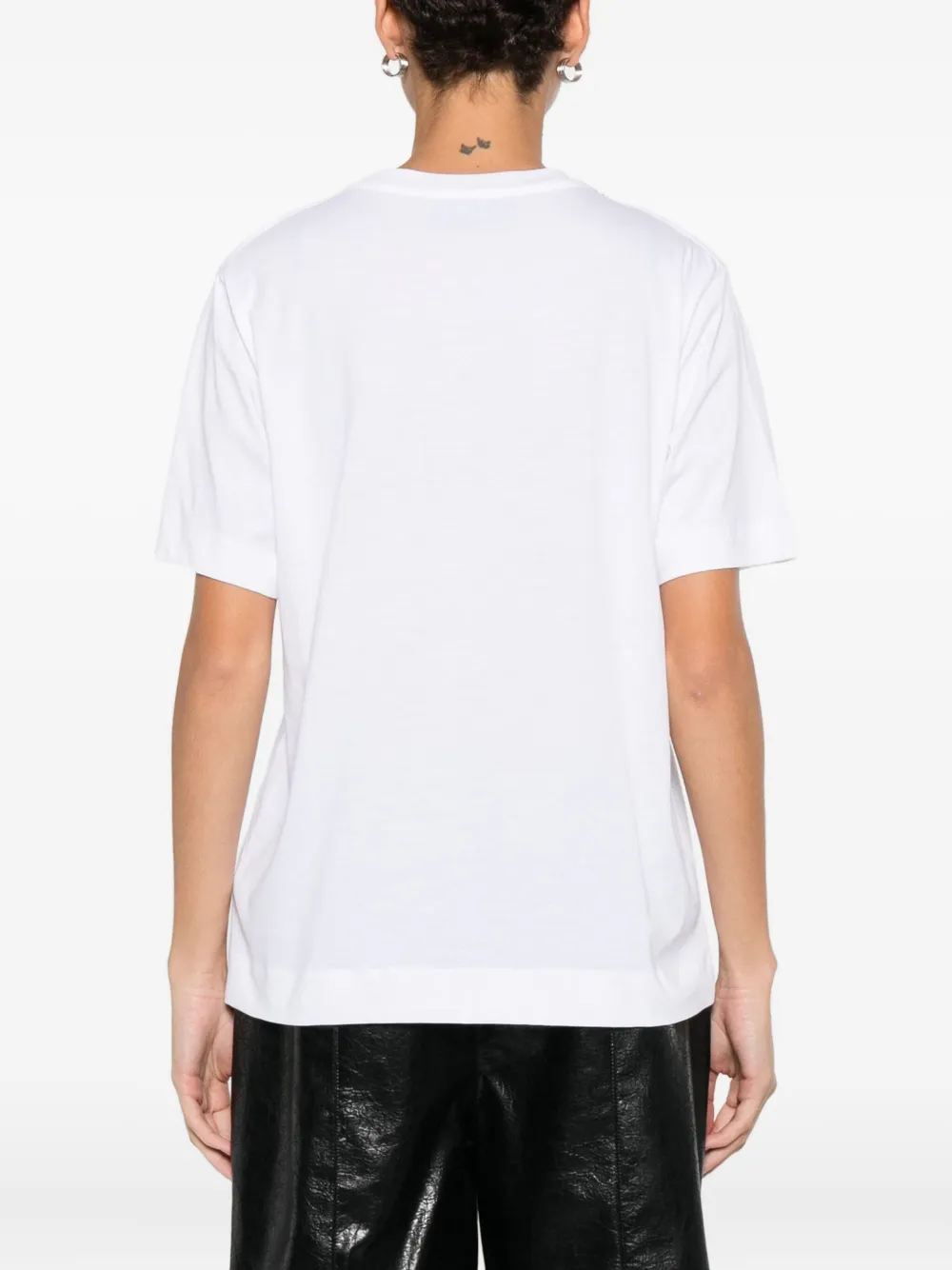 Simone Rocha Pearl-detail T-shirt In White