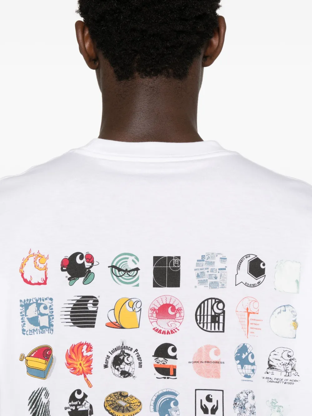 Carhartt WIP T-shirt met logoprint Wit