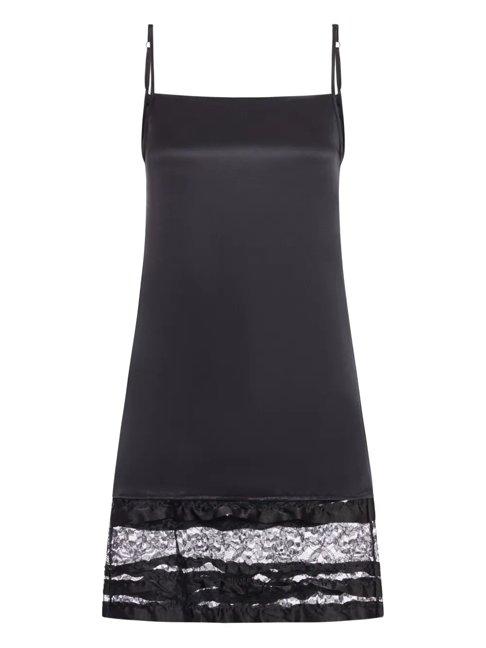 Niccolò Pasqualetti lace-panel slip dress | Black | Image 1