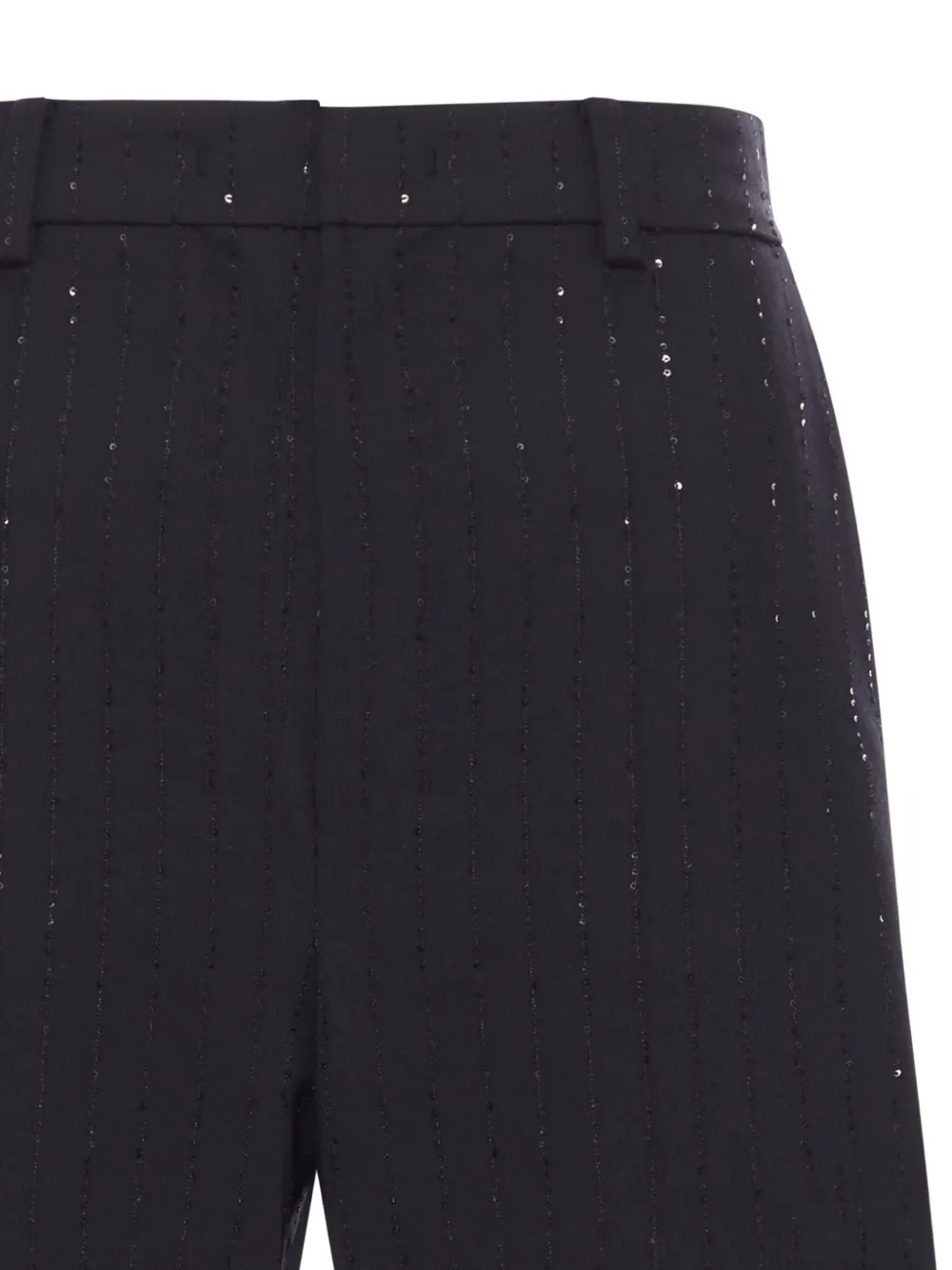 Max Mara Wollen shorts verfraaid met kristallen - Zwart