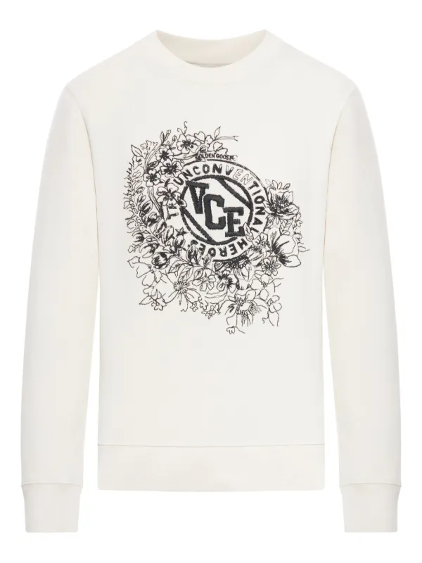 Golden Goose Journey Crew-neck Sweatshirt in White