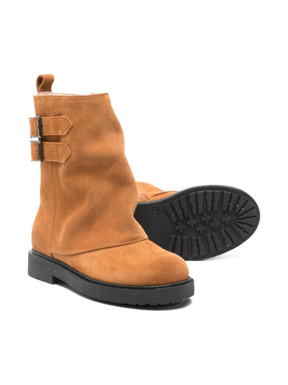 Florens Buckle-detail Boots In Brown