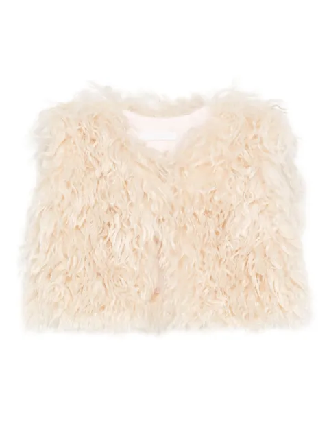 Miss Grant Kids gilet en peau de mouton retournée