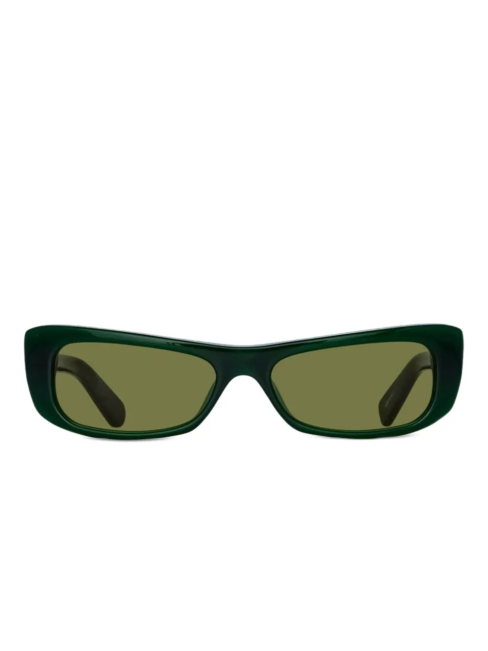 Linda Farrow x Jacquemus rectangle-frame sunglasses | Green | Image 1
