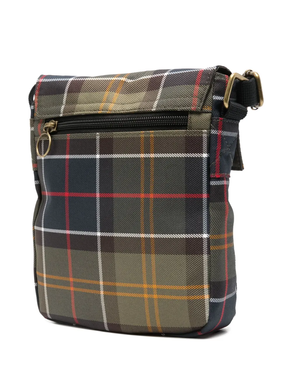 Barbour tartan messenger bag - Groen