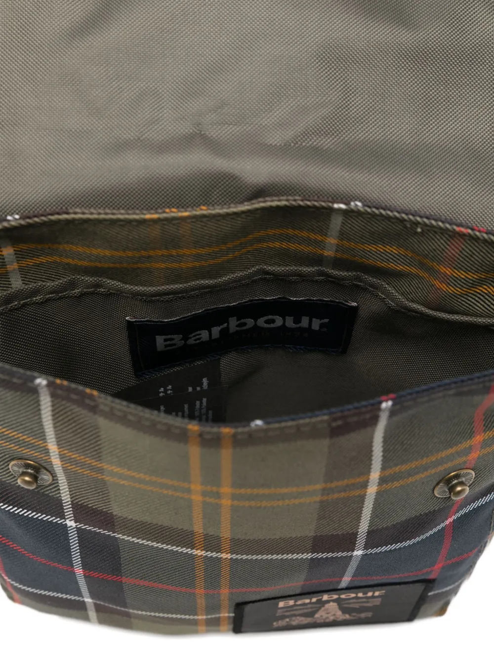 Barbour Tartan Messenger Bag In Multi