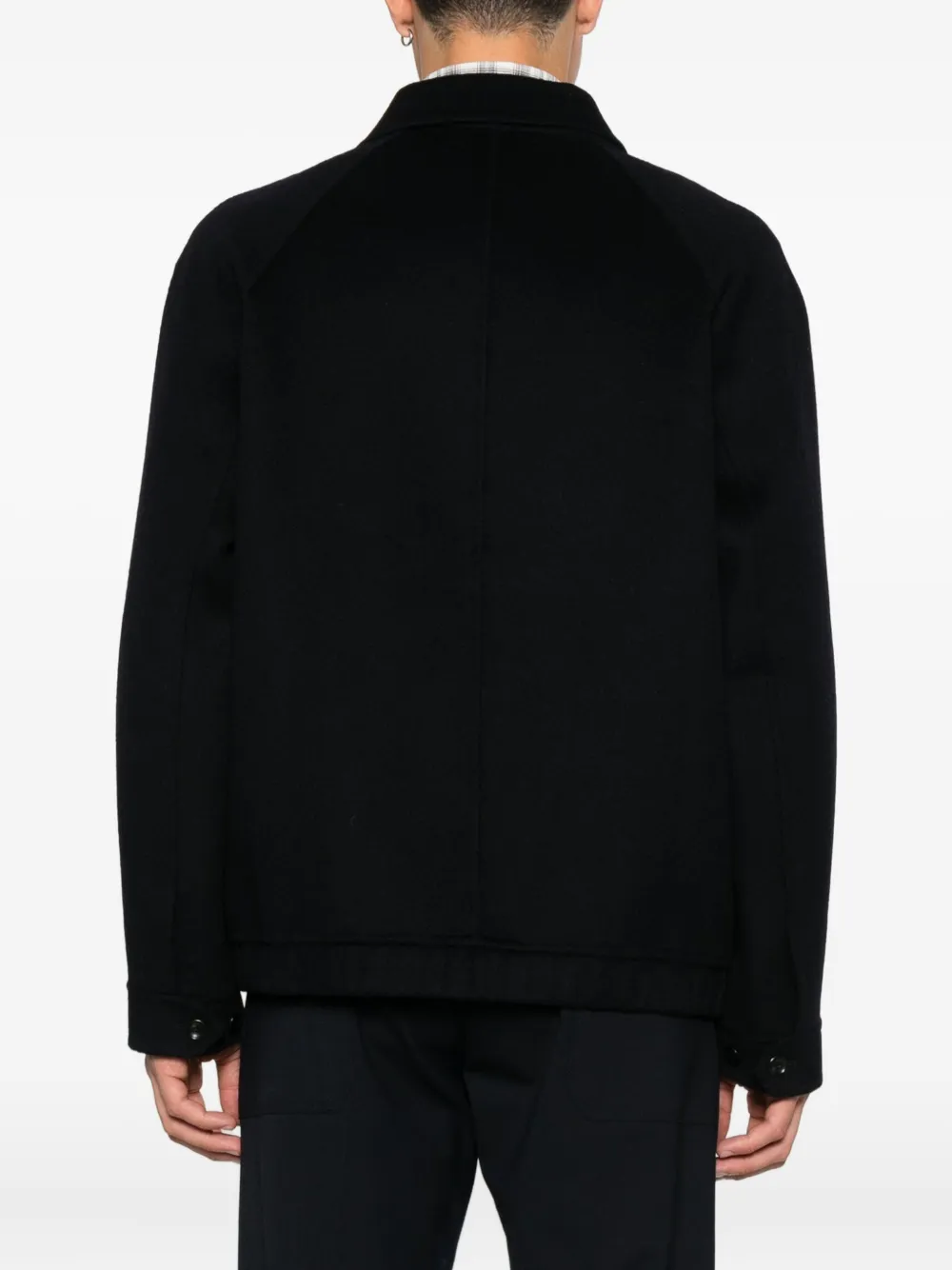 Hōsio Spread-collar Jacket In Black