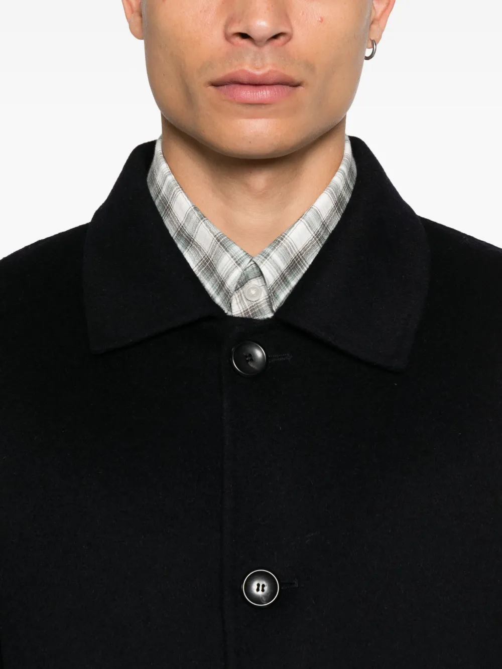 Hōsio Spread-collar Jacket In Black