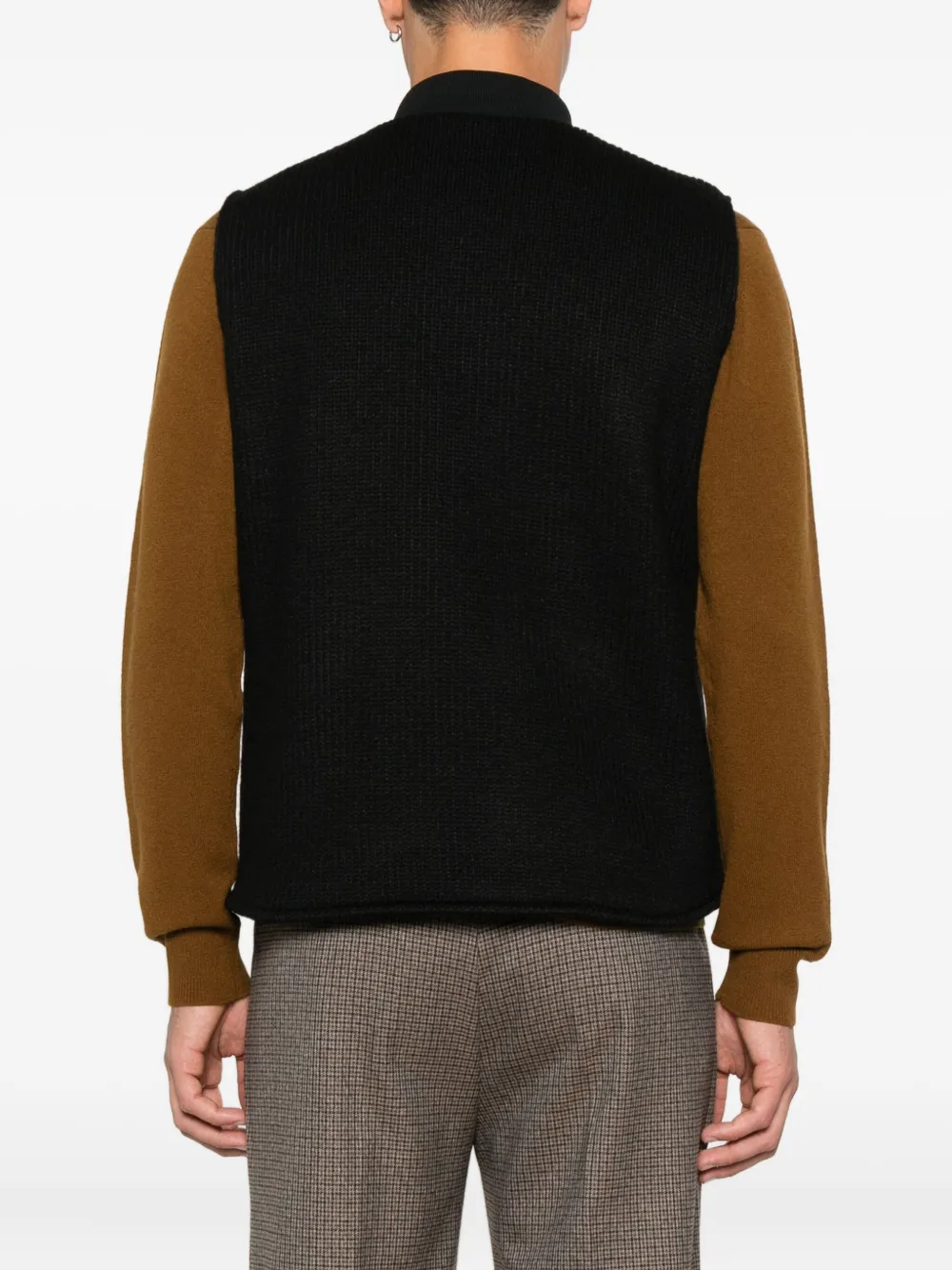 Hōsio Baseball-collar Gilet In Black