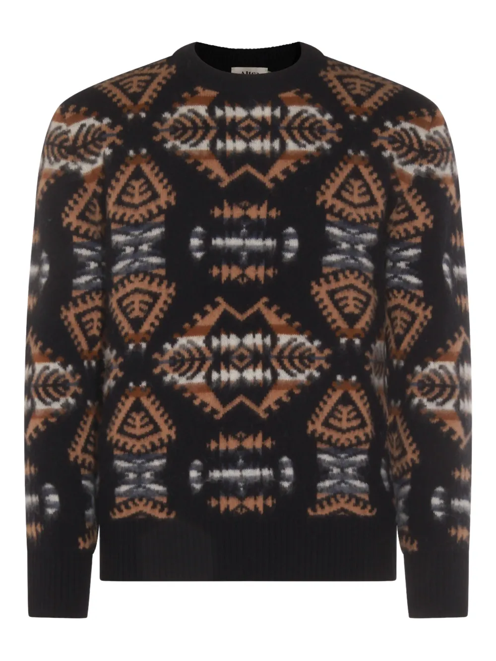 Altea patterned crew-neck sweater | Blue | Image 1
