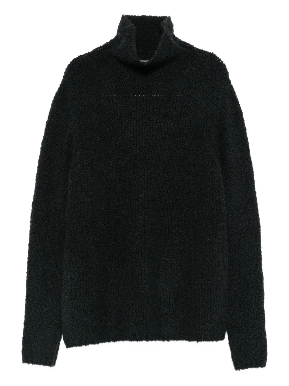 Bruno Manetti High-neck Sweater In Blue