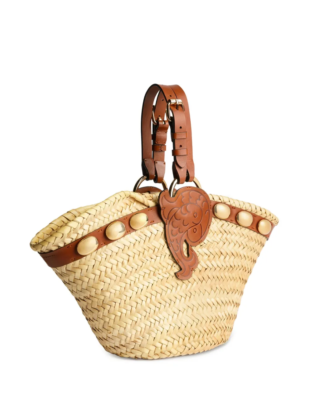 PUCCI Strandtas met studs en applicatie Beige