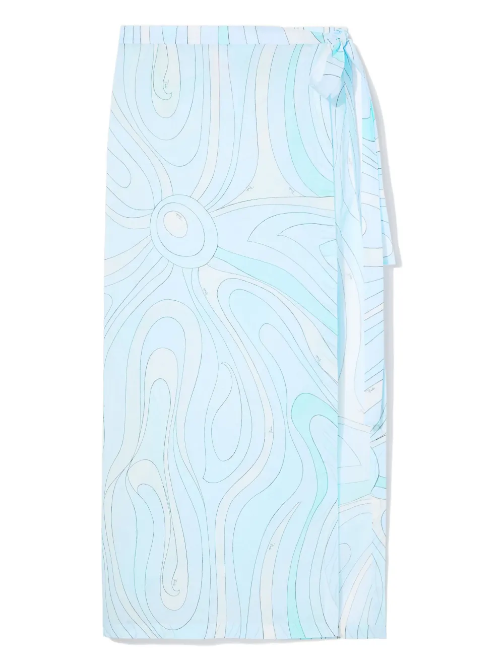 Pucci Marmo-print Cover-up In Blue