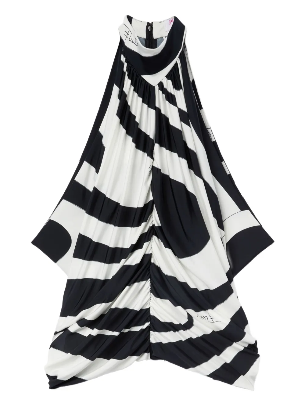 Pucci Marmo Print Sleeveless Top In Black