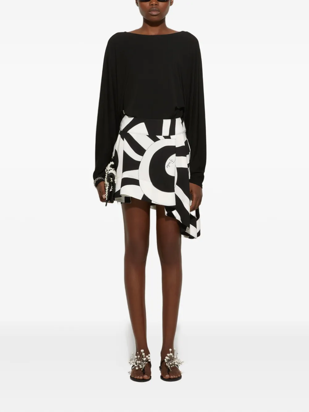 PUCCI falda corta con estampado Marmo | Faldas asimétricas y drapeadas | Image 2