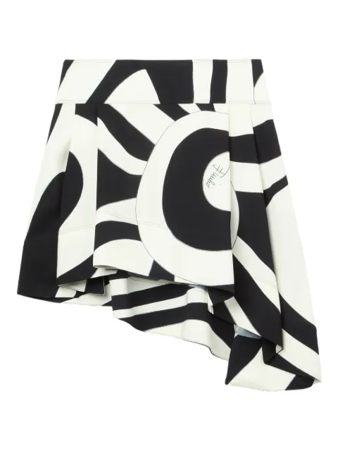 PUCCI Marmo-print asymmetrical mini skirt