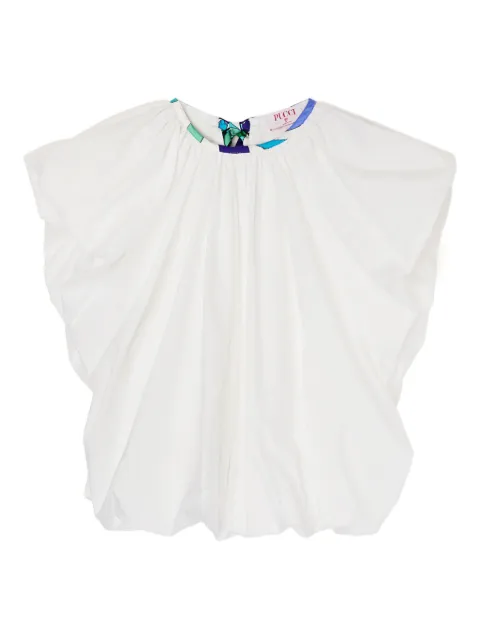 PUCCI printed-neckline voluminous top