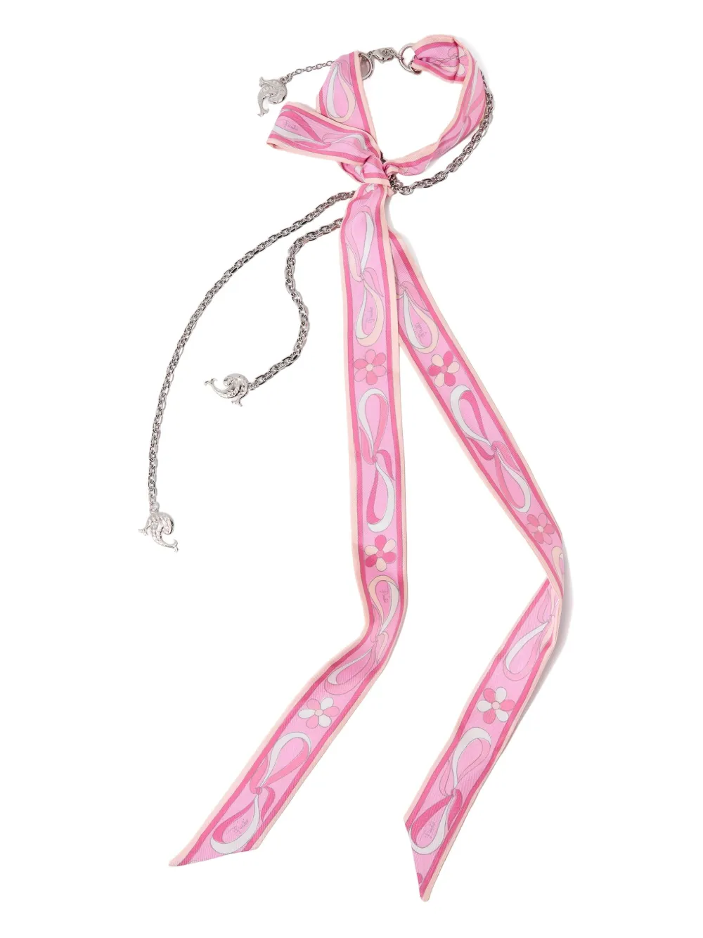 PUCCI dolphin silk necklace | Pink | Image 1