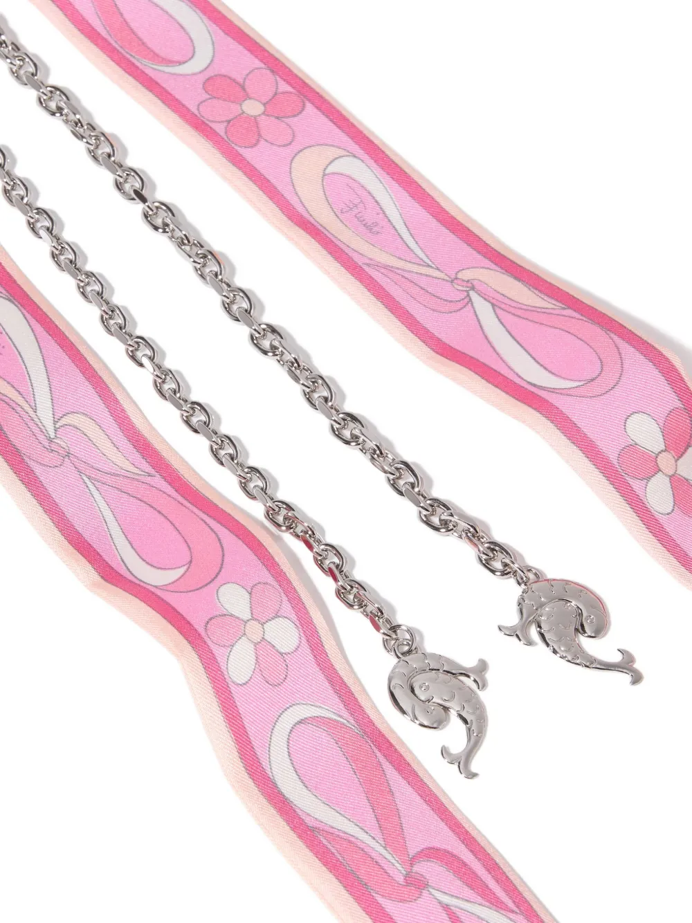  Pucci Dolphin Silk Necklace - Pink 