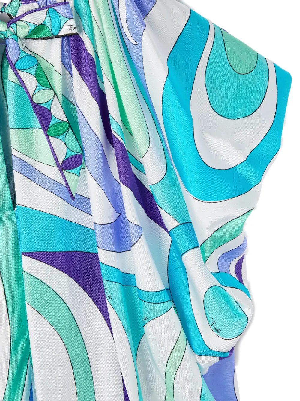 Pucci Marmo-print Voluminous Top In Multi