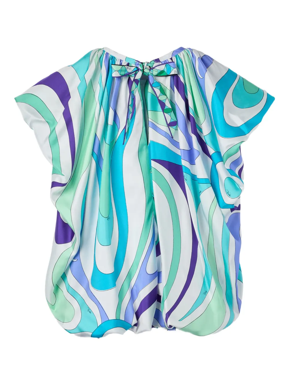 PUCCI Marmo-print voluminous top - Groen
