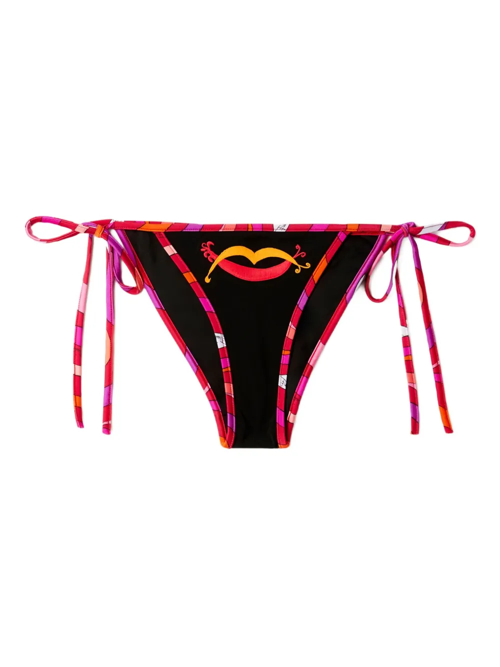 Pucci Embroidered Bikini Brief In Black