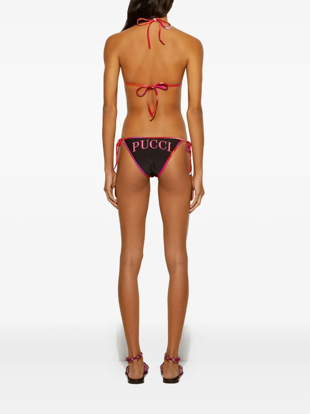 Pucci Embroidered Bikini Brief In Black