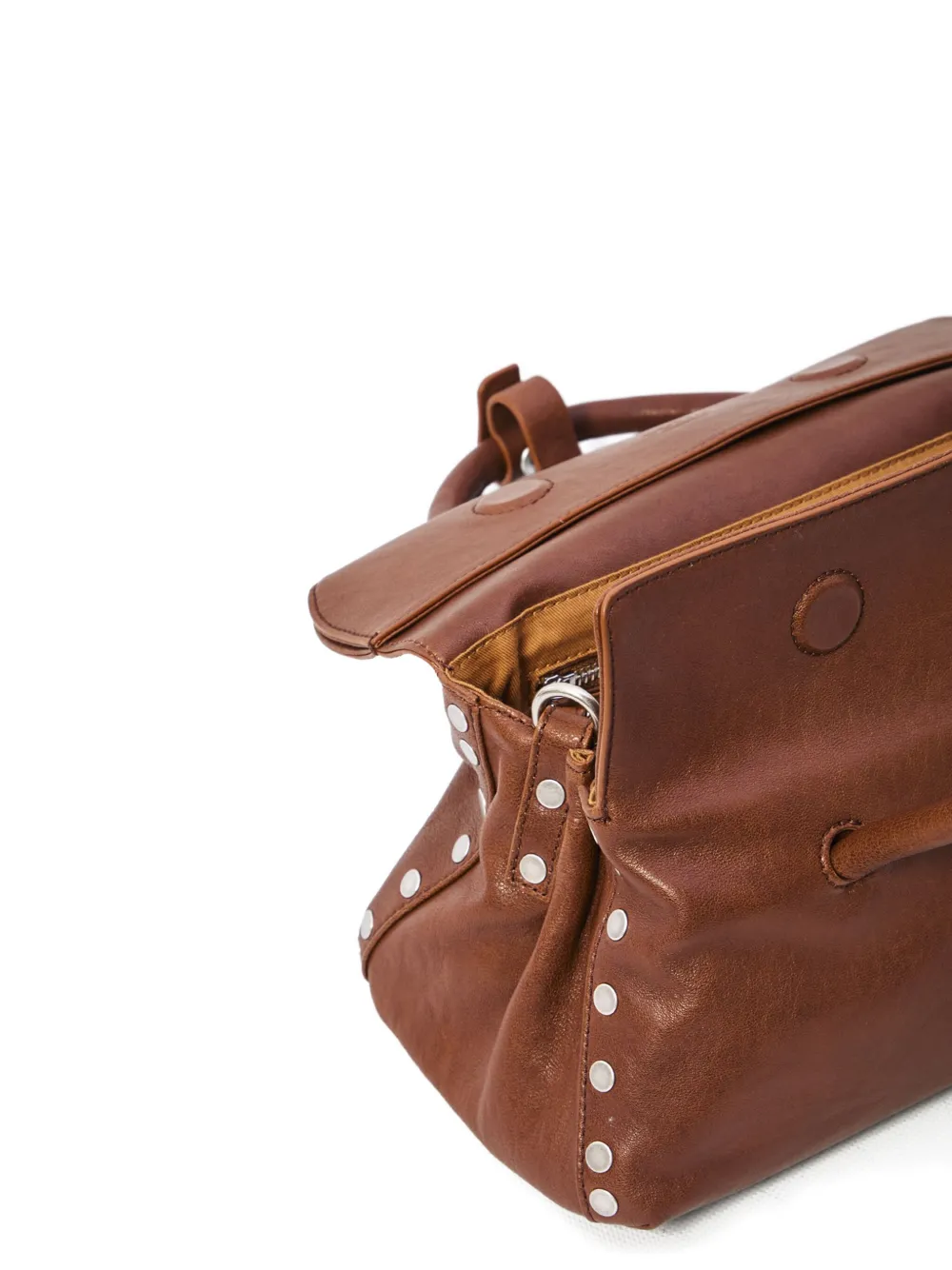 Zanellato Kleine Dotta shopper van bewerkt leer Bruin