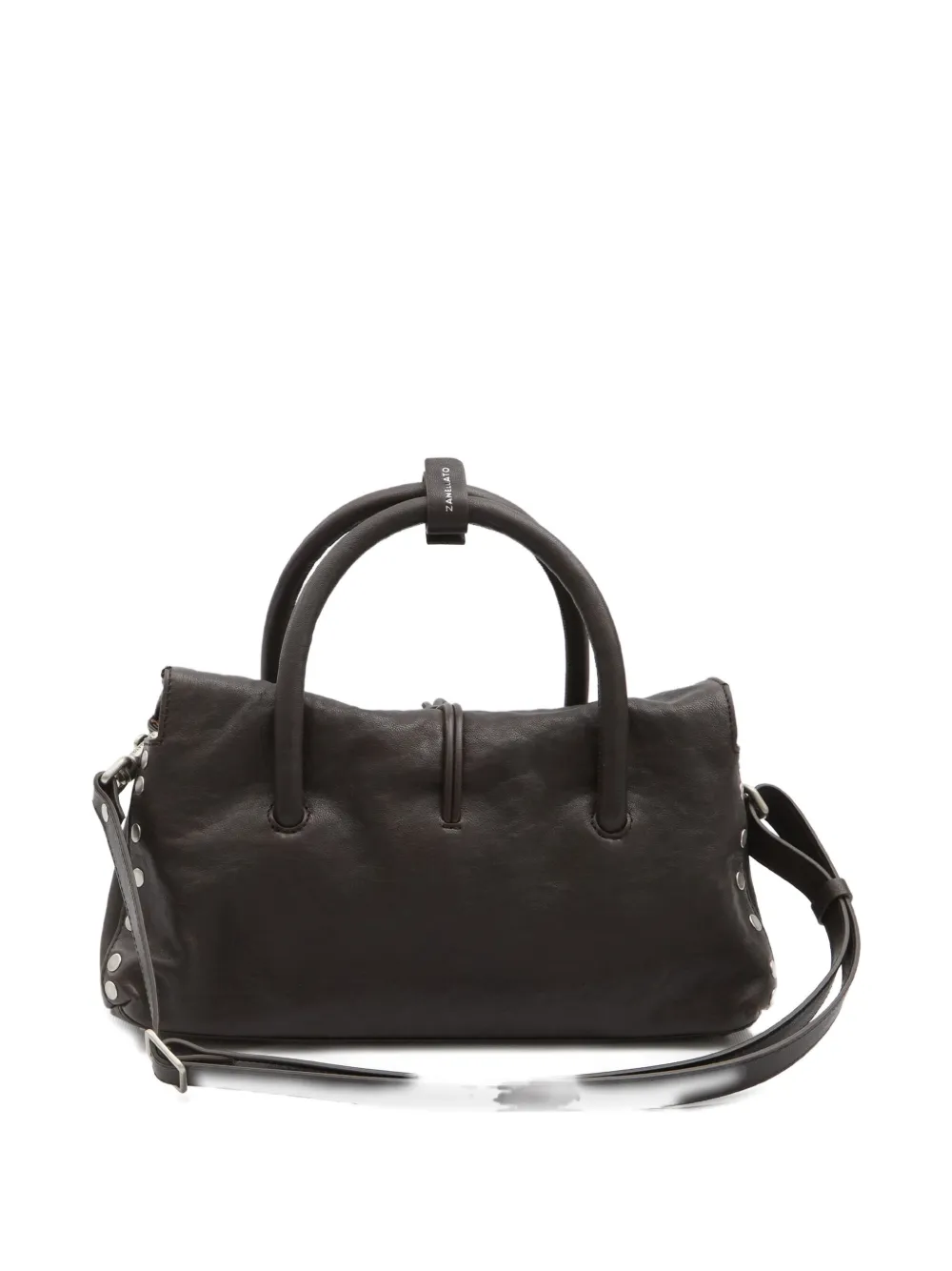Zanellato small Dotta pebbled leather tote bag - Bruin